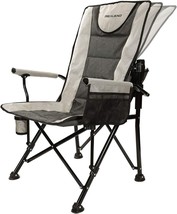 Realead Adjustable Oversized Folding High Back Camp Chair Beach Chair Heavy Duty - £92.40 GBP