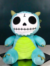Larger Furry Bones Skeleton Teal Scorchie Dragon Plush Toy Doll Collectible - $469.08 MXN