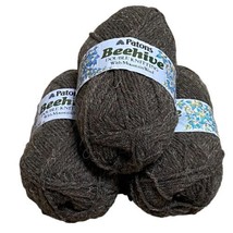 Patons Beehive Double Knitting Grey Mountain Wool Vintage Yarn 3 Skeins 6345 - £15.71 GBP