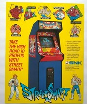 Street Smart Arcade FLYER Original Retro Video Game Paper Art Print 1989 - £14.42 GBP