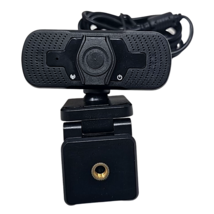 Full HD Webcam Wired USB Camera 1080P with Microphone Desktop PC Laptop Black - £13.34 GBP