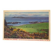 Postcard Oak Bay Golf Course Looking Across To Olympic Mountains Victoria BC - £5.42 GBP