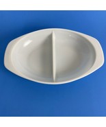 PYREX White Milk Glass Divided Casserole Serving Dish 1063  1.5 Quart No... - £15.79 GBP