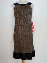 New Dress Glitter Size 8 Sleeveless Color Gold Fast Shipping - £66.60 GBP