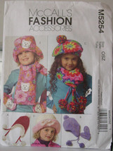 Pattern 5254 Little Girls Hat Scarves and Mittens - £5.58 GBP