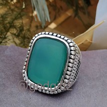 Green Agate Ring For Women | Green Agate Gemstone | 925 Sterling Silver Ring | C - $78.99