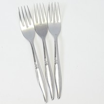 Oneida Kenwood Forever Rose Dinner Forks 7&quot;  Stainless  Lot of 3 - $13.71