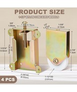 Mirror Door Roller Screw In Design 1-1/2 Dia. Wheel - Package of 2 - $24.42 CAD
