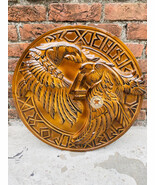 Viking Shield,Celtic Cross,viking wall decor,wood wall art,Handmade Home Decor - $131.00