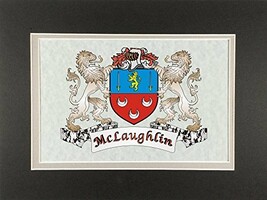 McLaughlin Irish Coat of Arms Print - Frameable 9&quot; x 12&quot; - £15.59 GBP