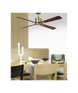 Lucci Air 52 in. Airfusion Climate DC Ceiling Fan, Antique Brass &amp; Walnut - $375.10