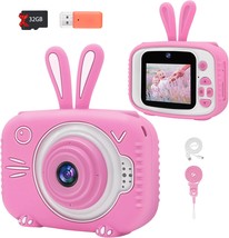 Yue3000 Upgrade Kids Camera, Front And Rear Camera Digital Cameras, 2.0, Pink - £35.88 GBP