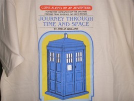 TeeFury Doctor Who LARGE &quot;Come Along an Adventure Journey in Time &amp; Space&quot; - £10.98 GBP