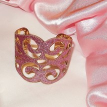 Pink Glitter Cuff Bracelet Arm Band Under The Hoode Intimate Jewelry and Gifts - £25.17 GBP