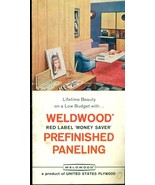 WELDWOOD PREFINISHED PANELING vintage 8-page brochure - $9.89