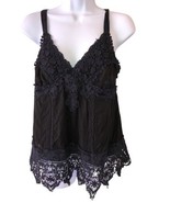 Johnny Was Tops Womens Size Small ? Black Sleeveless Embroidered v Neck - $45.60