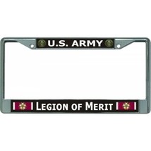 army legion of merit military seal logo chrome license plate frame usa made - £29.90 GBP