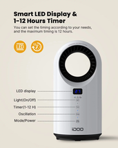 1500W Electric Ceramic Space Heater with Remote Portable Indoor Home Bed... - $95.08