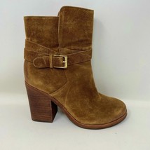 Sam Edelman Womens Brown Suede Leather Side Zip &quot;Perry&quot; Booties, Size 6.5 - £25.77 GBP
