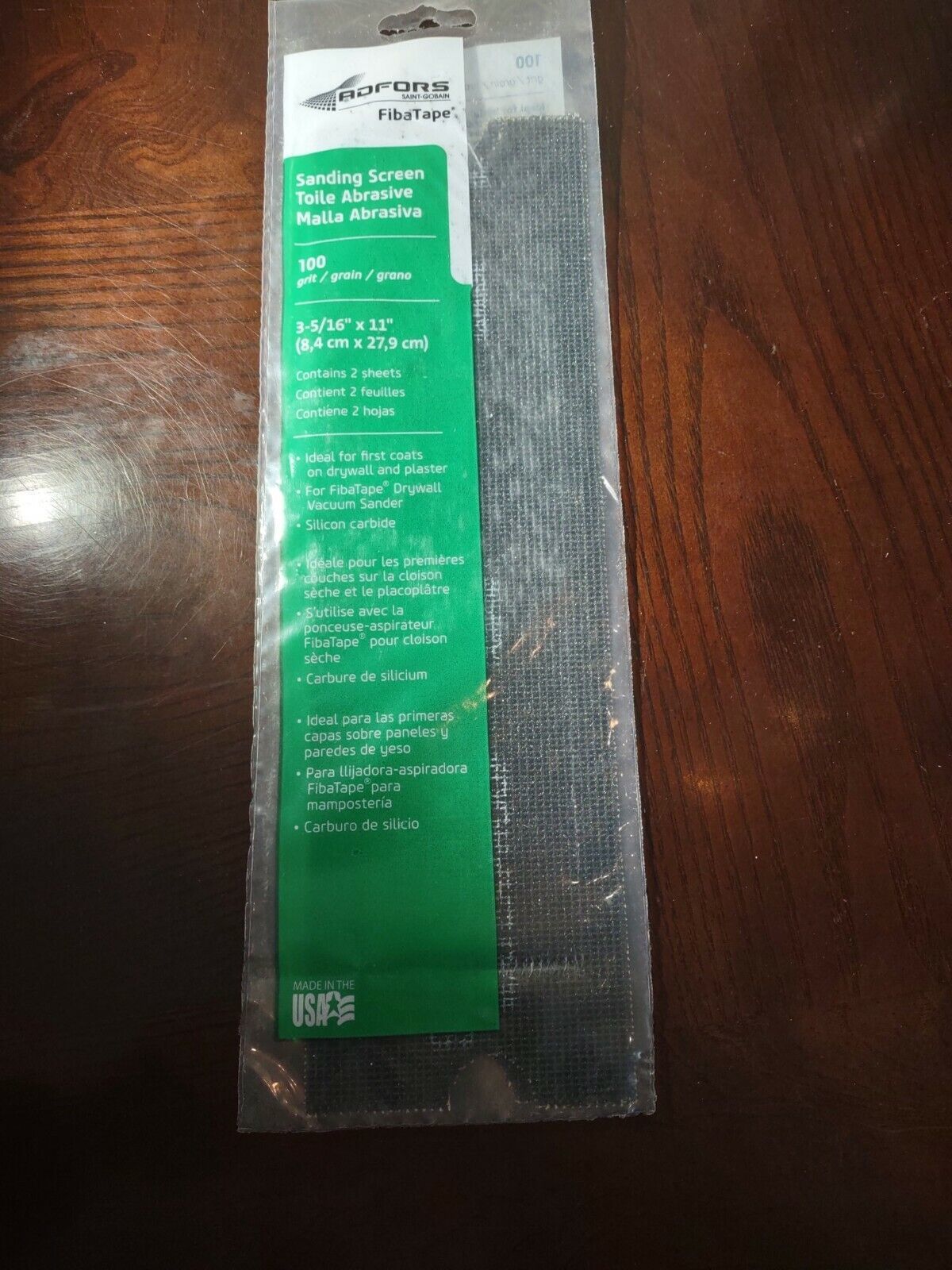 Afford FibaTape Sanding Screen 100 Grit Contains 2 Sheets - $10.77