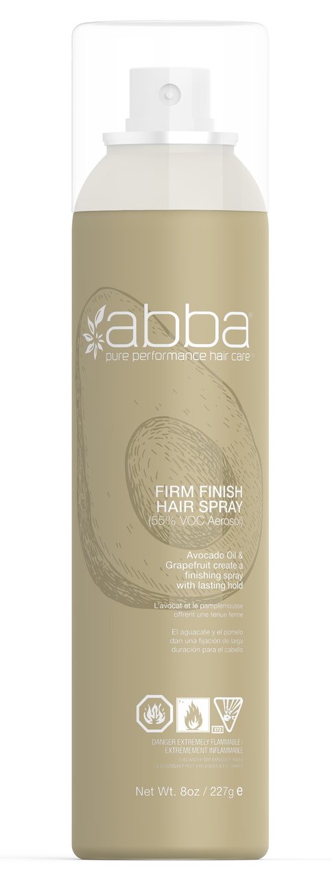Abba Firm Finish Hair Spray (Aerosol) 8oz