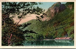 Profile Lake and Eagle Cliff Franconia Notch NH UNP WB Postcard L4 - $3.91