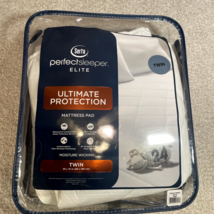 Serta Perfect Sleeper Elite Ultimate Protection Waterproof Twin Mattress Pad NWT - £15.97 GBP