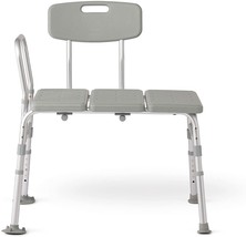 Medline Transfer Bench for Bathtub, for Use as a Bath Chair or Shower Seat, - £68.73 GBP