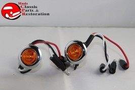 Dual Function Mini Amber Stainless Turn Signal Blinker Lights Truck Hot ... - $27.84