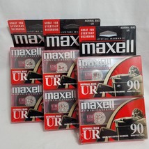 New SEALED Maxell UR90 Normal Bias 6 Pack Blank Audio Cassettes 90 Min 135m - $21.75