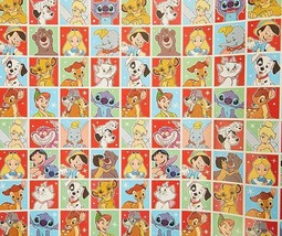 1 Roll Disney Stitch Dumbo Christmas Gridline Wrapping Paper Lion King, ... - £3.45 GBP