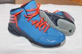 Adidas Man Handle J Blue/Orange-Black Q33451 Grade School SIZE 5 EUR 37 1/3 - $18.81