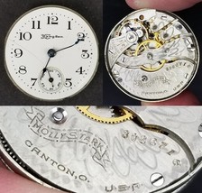 Hampden Watch Co. &quot;Molly Stark&quot; Canton pocket movement face hands 3/0s 7... - $474.79 MXN