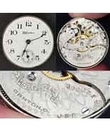 Hampden Watch Co. &quot;Molly Stark&quot; Canton pocket movement face hands 3/0s 7... - $34.67 CAD
