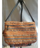 JWorld New York Laptop Bag 17x12 Orange/Black. 3 Zipper Pocket. Adj Strap - $24.75