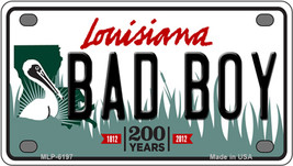 Bad Boy Louisiana Novelty Mini Metal License Plate Tag - £11.92 GBP