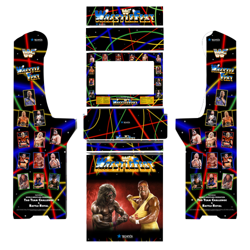 AtGames Legends Ultimate ALU WWF Wrestling Arcade Cabinet vinyl side Art