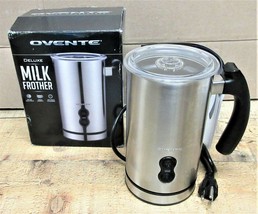 Ovente Electric Double Wall Insulated Stainless Steel Frother Brushed FR3608BR - £15.97 GBP