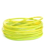 10 Yellow with Green Recycled Flip Flop Bracelets Hand Made in Mali, Wes... - £7.14 GBP