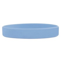 Custom Light Blue Debossed Silicone Wristband [Jewelry] - £7.77 GBP