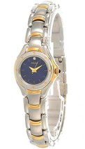 New* Seiko SXGJ74 Blue Dial 23MM Two-tone Ss Women&#39;s Watch Msrp $270! - £111.90 GBP
