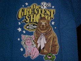 TeeFury Muppets YOUTH LARGE &quot;3rd Greatest Show On Earth&quot; Ringling Bros Mash BLUE - £10.36 GBP
