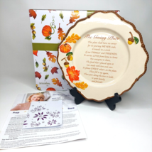 Temptations by Tara Giving Plate 11.5in Ceramic Fall Harvest w/Holiday Gift Box - £18.72 GBP