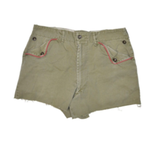 Vintage Boy Scouts of America Shorts Size 30 Cut Off 80s BSA Uniform Fri... - $27.91