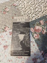 Vintage NM 1960 HOOVER DAM Nevada U.S. Dept of the Interior Brochure w/ MAPS - £3.81 GBP