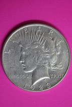 1923 D Liberty Peace Silver Dollar Exact Coin Shown Nice Luster Better Grade 138 - $45.99