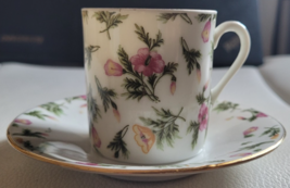 2 Pcs. Unbranded Teacup and Saucer Flowers 2 1/4 Inch Cup 2120 Collectib... - $16.99