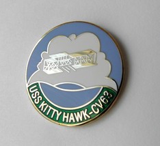 Navy Uss Kitty Hawk Carrier Logo Pin 1 Inch - $5.64