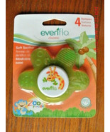 NEW Evenflo Classic Soft Soother Baby Teether green giraffe design 4 textures