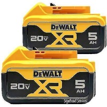 De Walt DCB205-2 20V 20 Volt Max Premium 5.0 Ah Xr Li-Ion Battery Packs DCB205 - £94.83 GBP